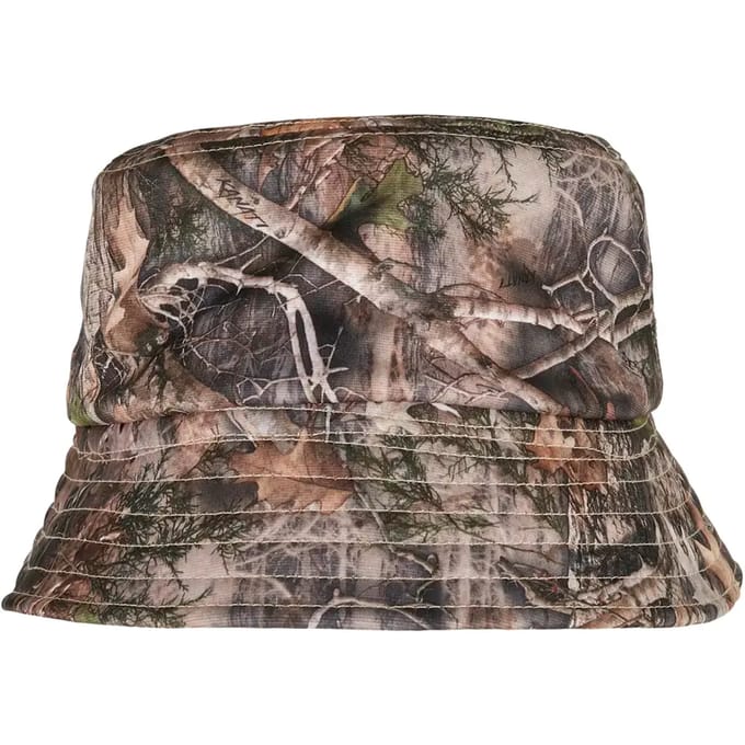 Urban Classics - Sherpa Real Tree Camo Reversible Bucket hat / Vissershoed - Bruin