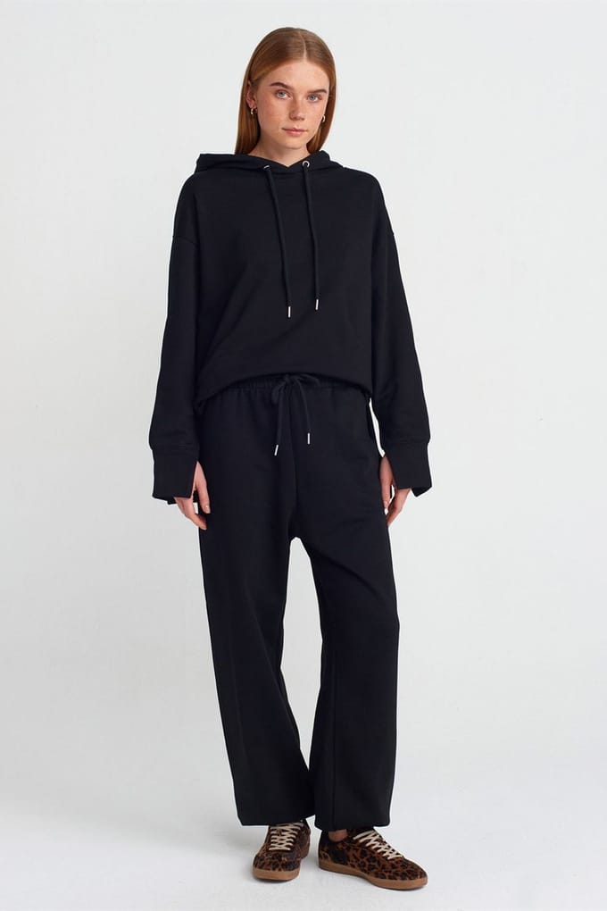 Dames Joggingbroek met Wijde Pijpen van Fleece