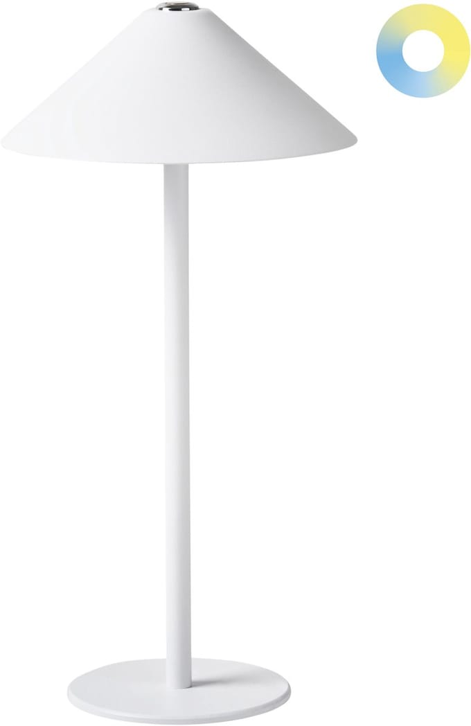 FRANCOLI - Tafellamp - Wit- Aluminium
