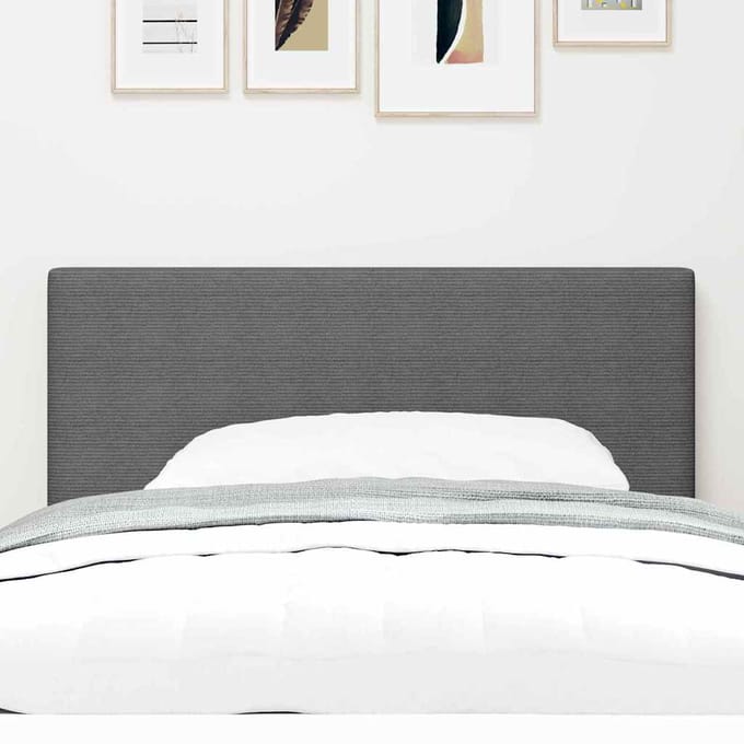 vidaXL - Hoofdbord - Lichtgrijs - 100 - cm - Corduroy - stof