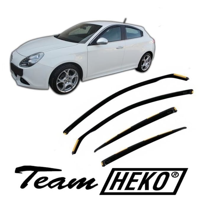 | Déflecteurs d'Air déflecteurs de vent Compatible avec Alfa Romeo Giulietta 2012-prés 4 pièces