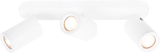 Ledvion - LED Plafondspot - Wit 3-lichts - Rechthoek - GU10 - IP20