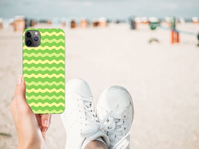 Apple iPhone 11 Pro Max TPU bumper Waves Green