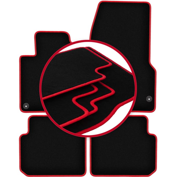 CARLUX-RED automatten voor: Smart ForFour I hatchback (2004-2007)