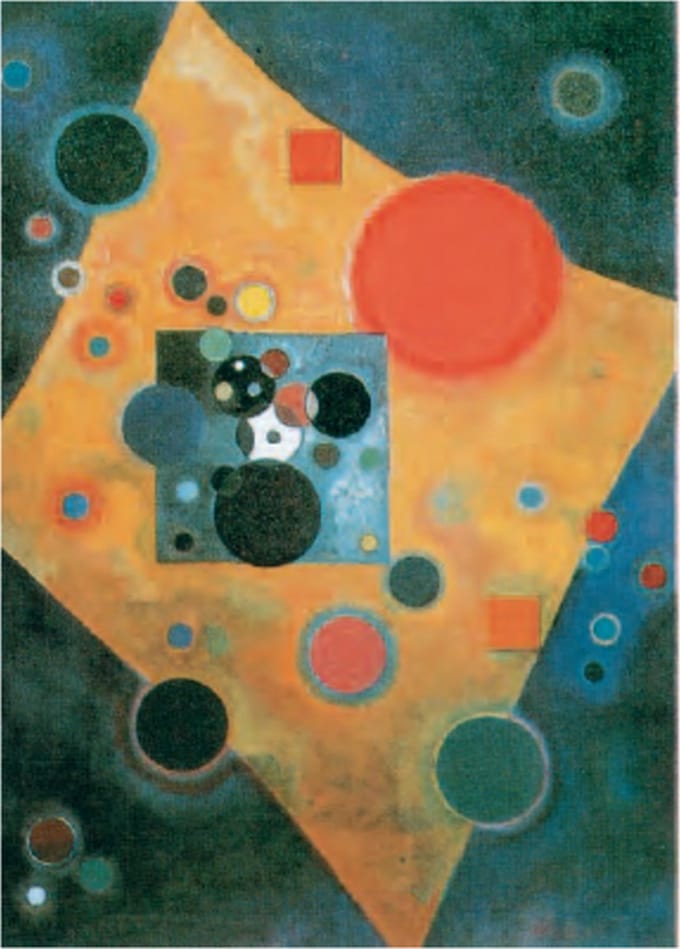 Wassily Kandinsky - Accent in roze - Kunstposter - 70x100 cm