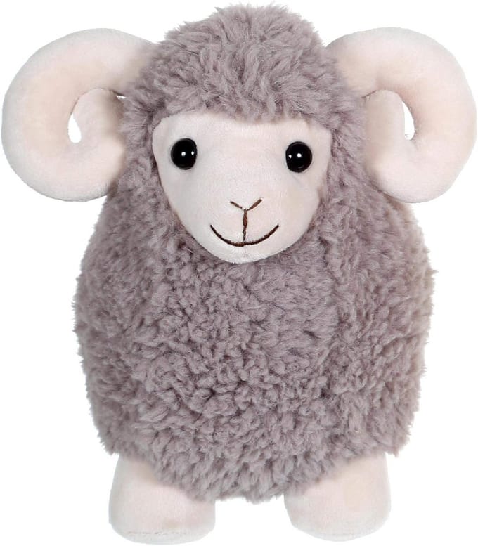Pluchen Ram Knuffel - 30 cm Grijs - Zacht Speelgoed Dier