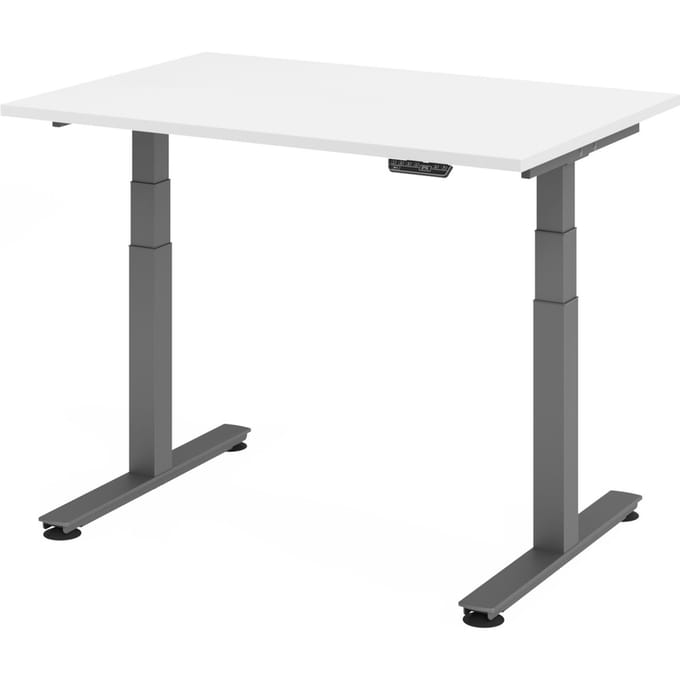 XDSM 12 G | Bureau - Wit 120x80 Tafelhoogte I Elektrisch in hoogte verstelbaar