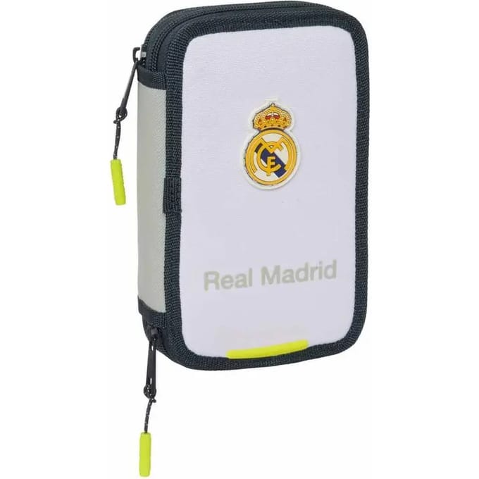 Trousse à crayons double compartiment Real Madrid 29 pièces 412554854 multicolore