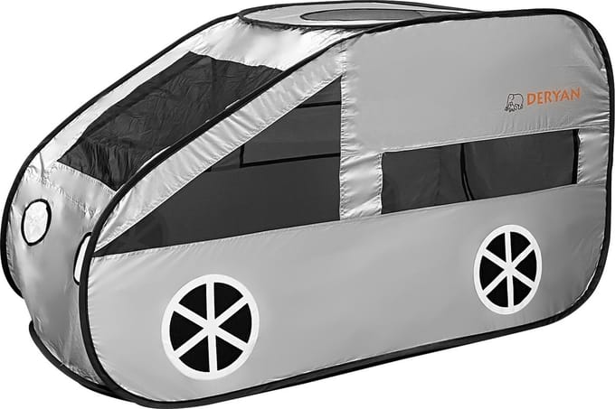 Deryan Luxe Pop up Auto Speeltent - Met 60 gekleurde ballen - Zilver