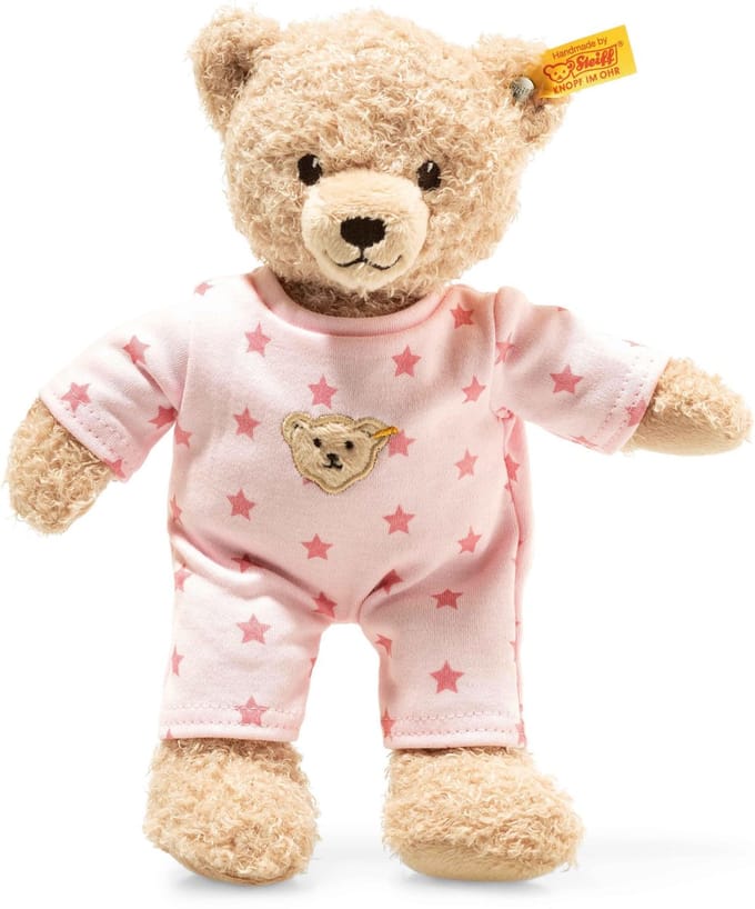 Steiff Teddy & Me Knuffelbeer met roze pyjama - 25 cm