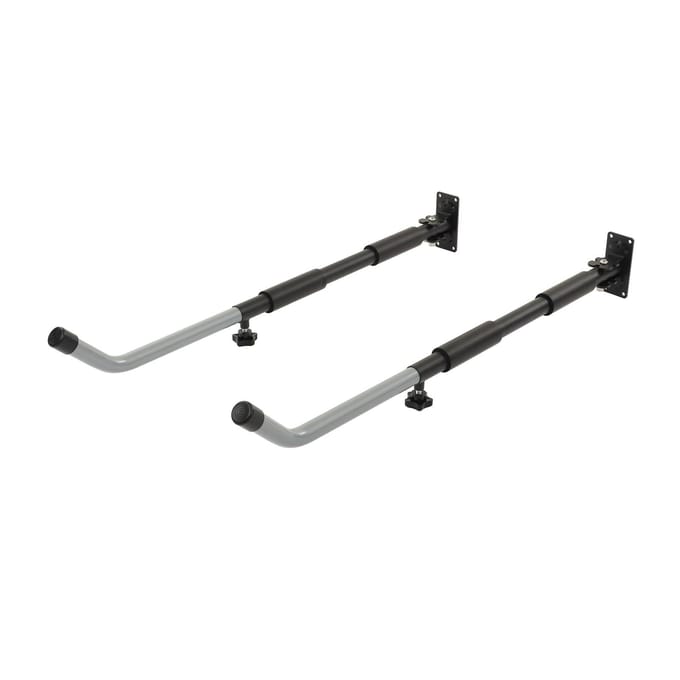 Surfplank Opbergrek met Intrekbare Lengte Wandmontage Displayrek voor Snowboards Kajaks Kano's gray