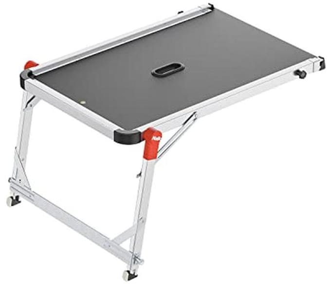 Werkplatform voor ladders tot 4 treden met stabiel aluminium frame