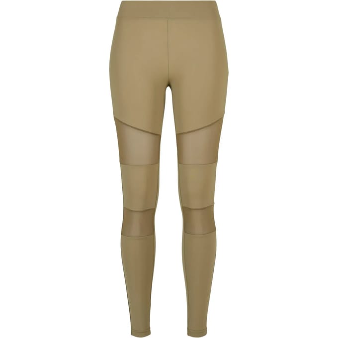 Urban Classics - Tech Mesh Sportlegging - XXL - Groen