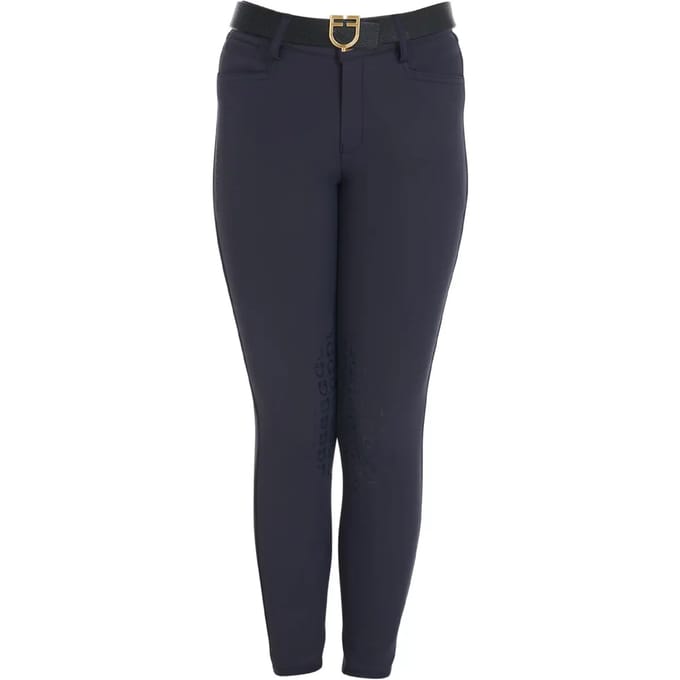 Equestro Kids Unisex Knie Grip Rijbroek S Navy