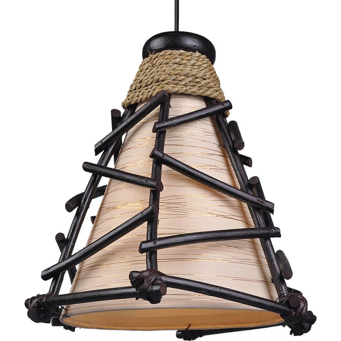 Woru Decoratieve hanglamp Romy met hout