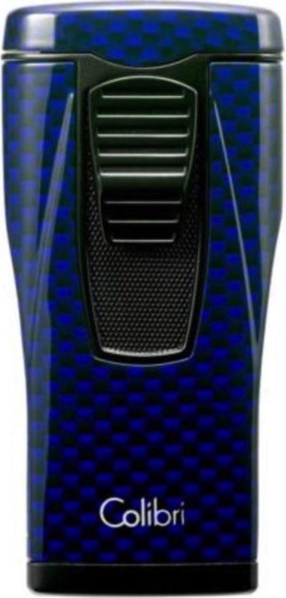 Aansteker Colibri Monaco carbon blauw