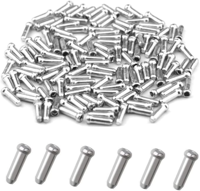 Solidchoice - 100 Stuks Aluminium Kabel Einddoppen voor Fietskabels