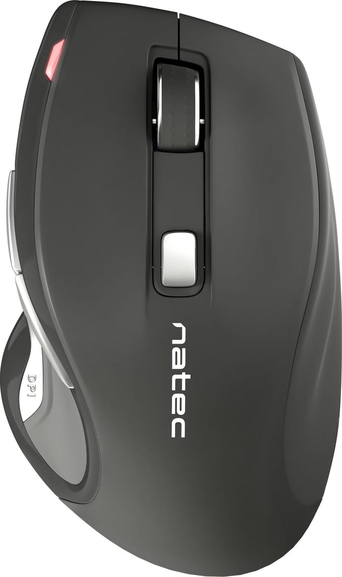 Natec- NMY-0781- Jaguar- draadloze muis met 2400 Dpi - Zwart