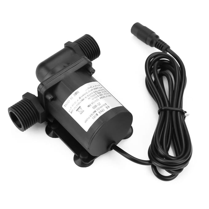 Mini DC Borstelloze Waterpomp voor Kleine Visvijver 12V  40 graden celsius   100 graden celsius