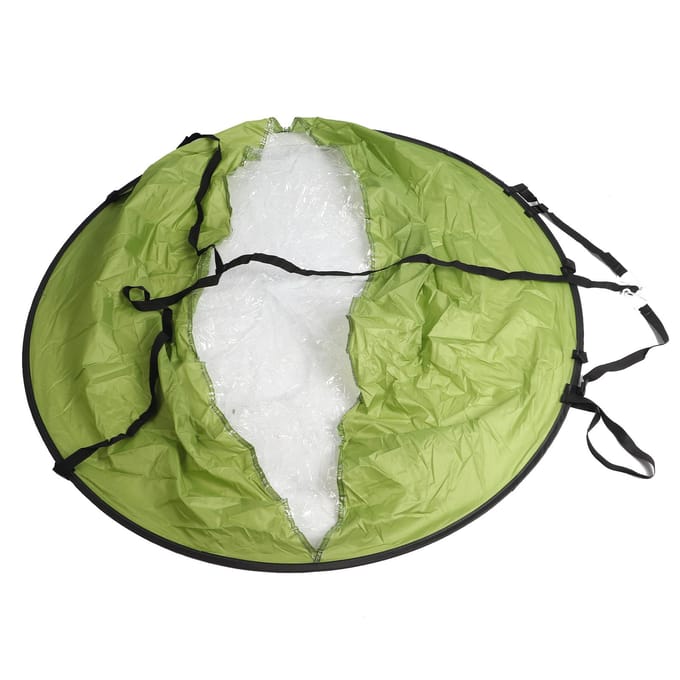 108cm Opvouwbaar Kajakzeil met Transparant Venster en Opbergtas (groen) beige