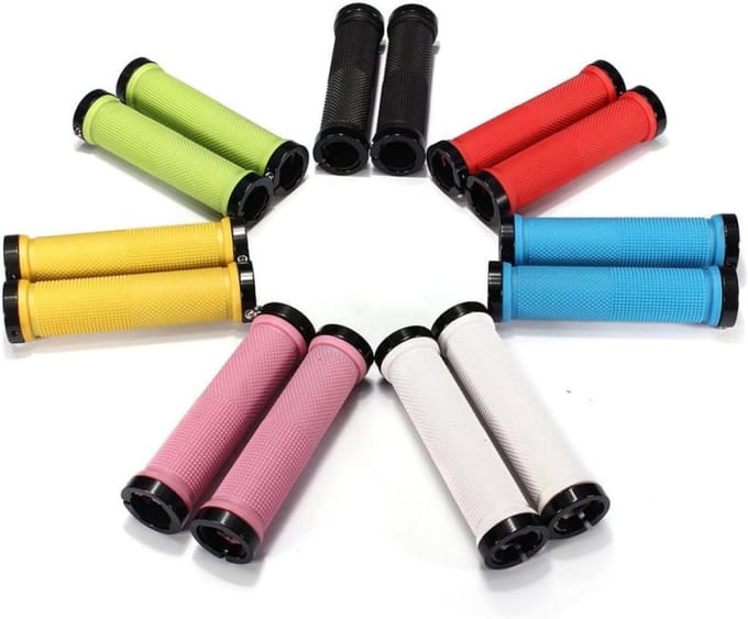 Fiets Handgrepen - Stuur Grips - Comfortabel Fietsen - Antislip Rubber - 12 cm Lengte - Oranje