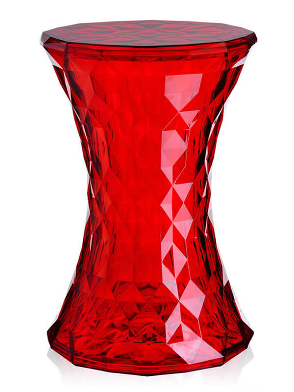 Kartell - Stone kruk - rood