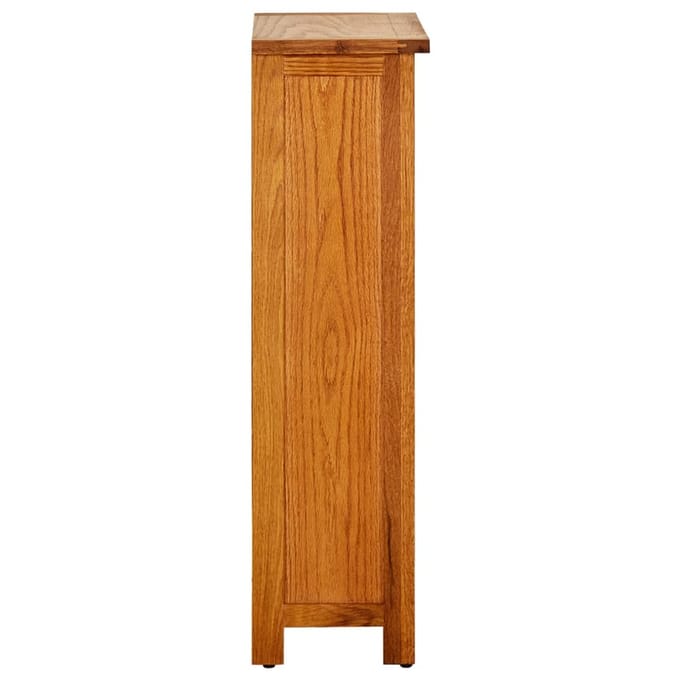 vidaXL - Boekenkast - 45x22,5x82 - cm - massief - eikenhout