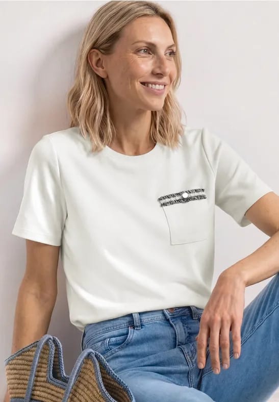 Shirt met decoratieve borstzak