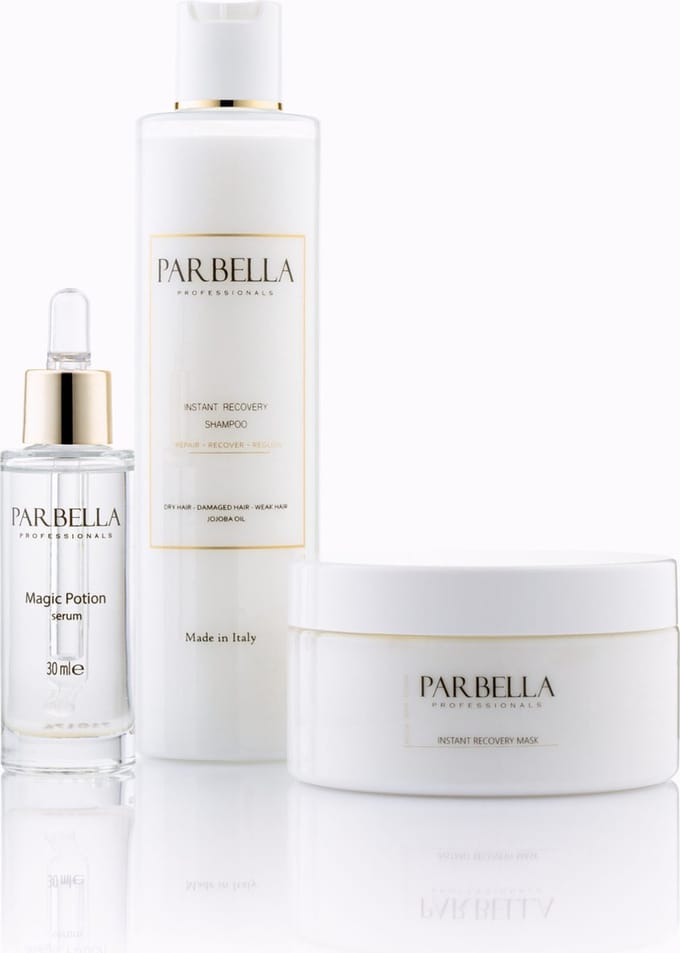 Instant Recovery package - direct herstel pakket - droog haar - beschadigd haar - glanzend haar