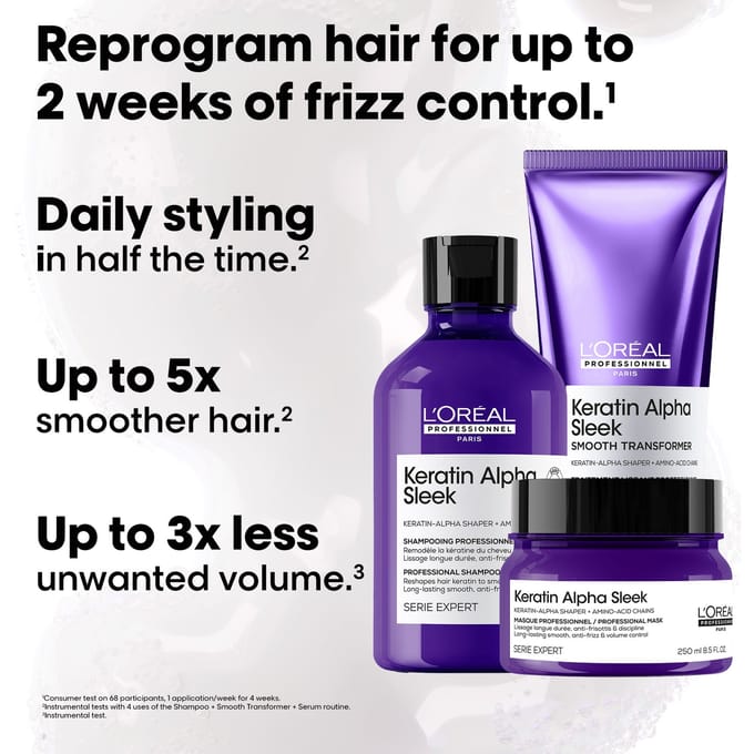L’Oréal Professionnel Paris Serie Expert Keratin Alpha Sleek Masker Keratine haarbehandeling Dames 250 ml