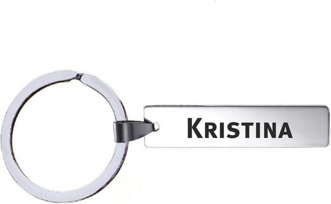 Sleutelhanger Met Naam - Kristina - RVS