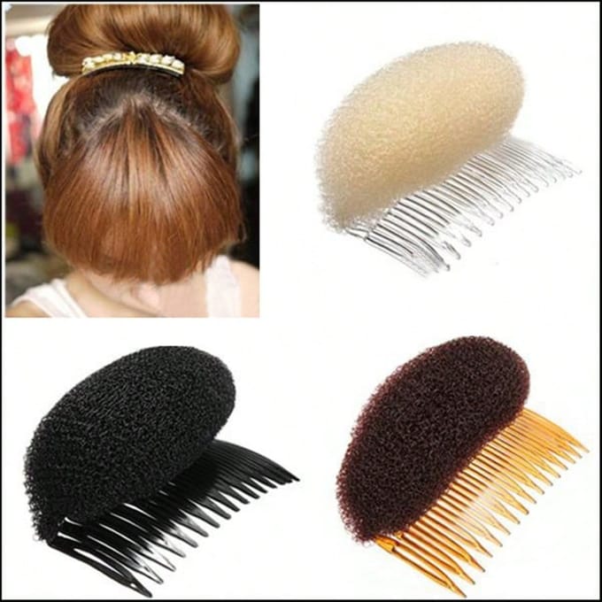 Inserts Volume Do Styler Cheveux Nid d'Abeille Outil Insérer Peigne Cheveux Beige 1PCS