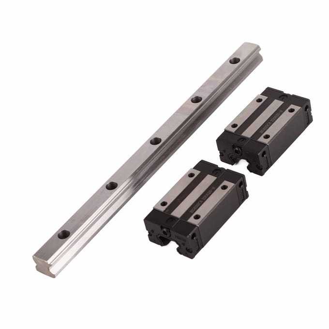1 stuks HGR20-300mm Lineaire Geleiderail + 2 stuks Loopwagens Lagerblok Schuif