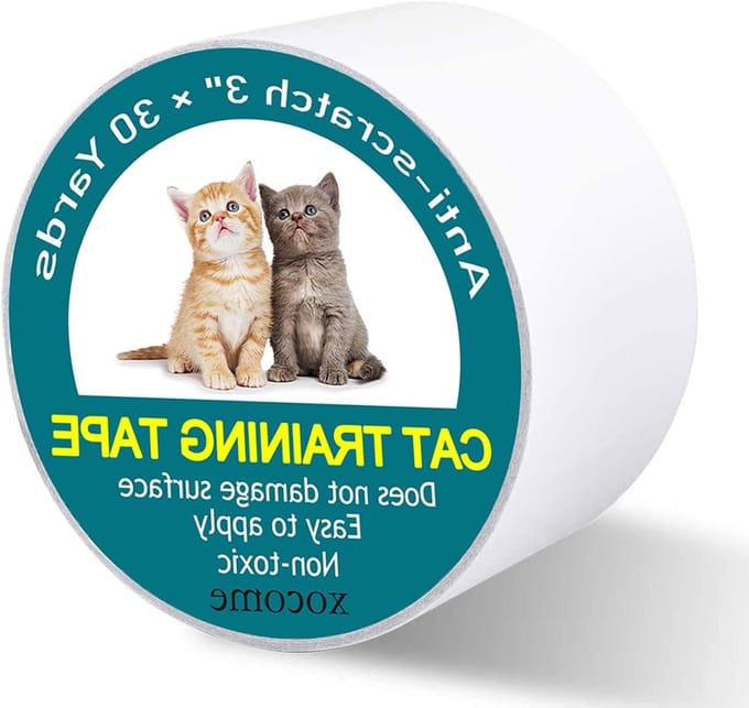 Trainingsband voor katten - Krasbestendig - Transparant - Zelfklevend - 7,62 cm breed - 27,4 m lang