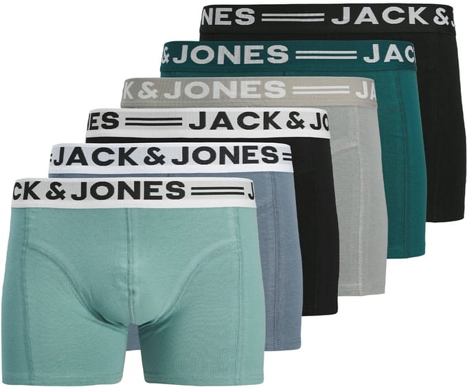 Jack & Jones Heren retro short / pant 6 pack Sense