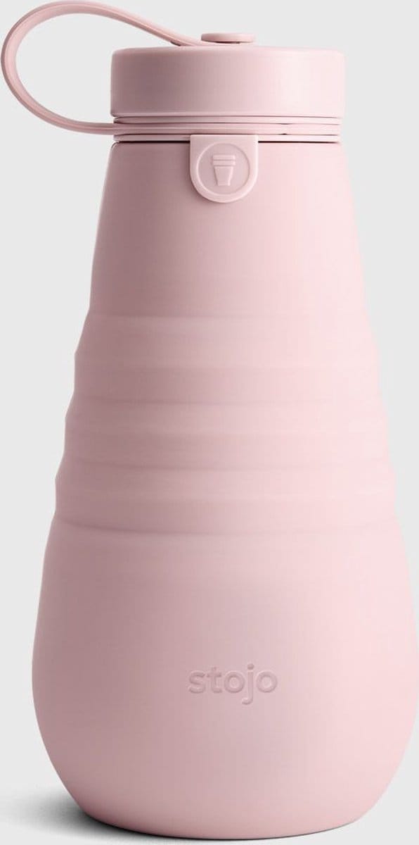 Stojo - Drinkfles - 590 ml - Carnation - Opvouwbaar - Herbruikbaar - Roze