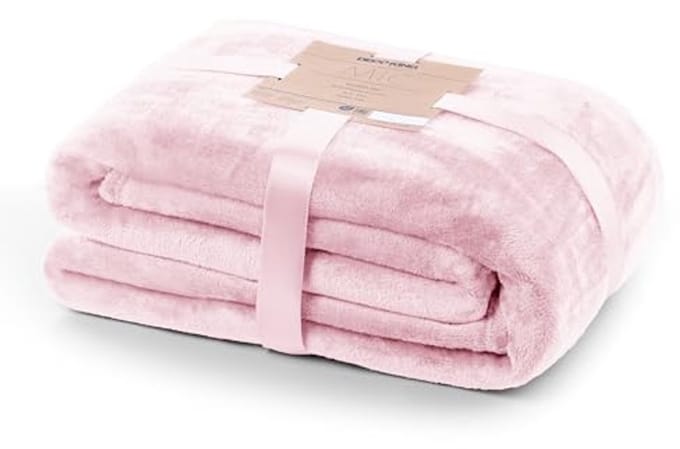 Zachte Pluizige Microvezel Deken 160 x 210 cm Roze - Knuffelend en Multifunctioneel