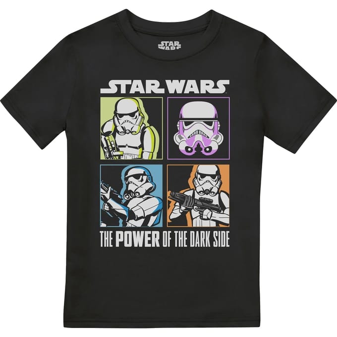 Star Wars Jongens Four Box Trooper T-Shirt (Zwart)