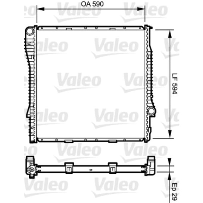 Radiator, motorkoeling VALEO 734896