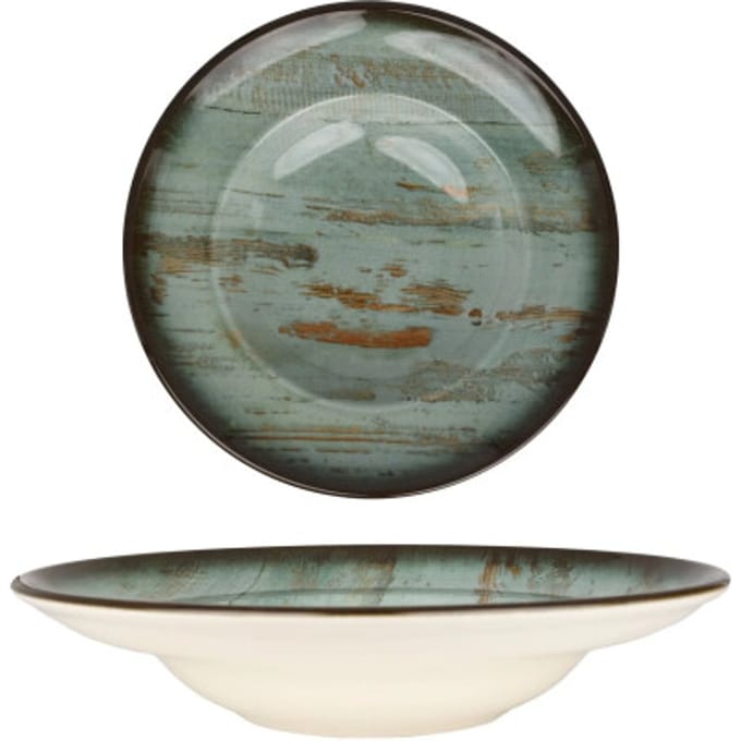 Bonna Pastabord - Madera - Porselein - 24 cm (400cc) - set van 2