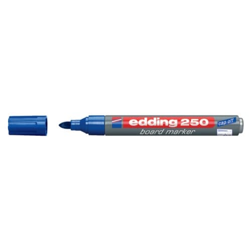 Viltstift - Edding 250 - Whiteboard - Ronde punt - Blauw - 1.5-3 mm - 1 stuk