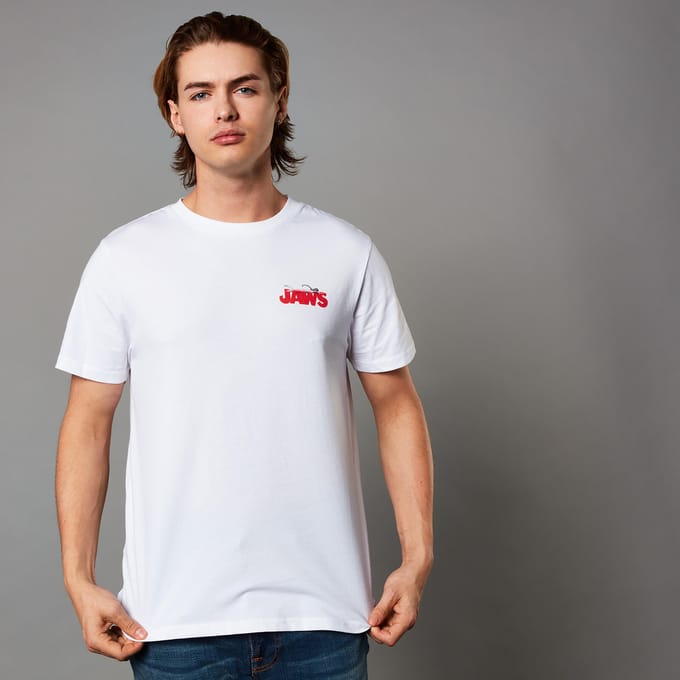 Jaws Unisex T-Shirt - White - S