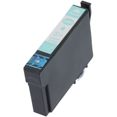 PrintAbout Inktcartridge T0805 Licht-cyaan geschikt voor Epson