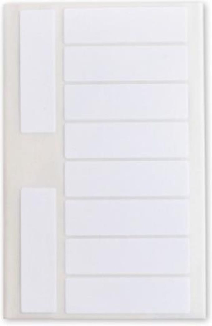 Soho Etiketten 49 X 14 Mm Papier Wit 60 Stuks