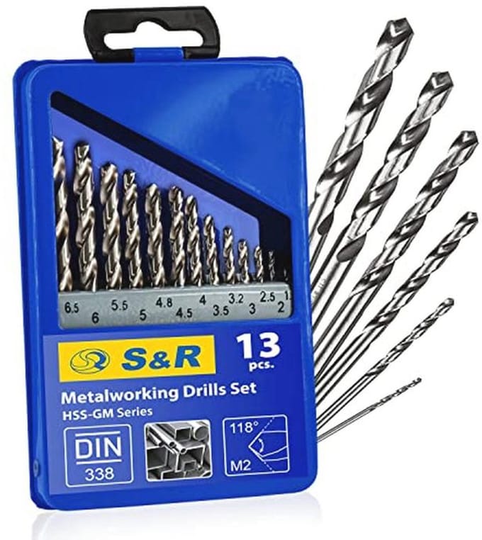 Metaalboorset 13-delig – Hoogwaardige HSS-M2 Boren voor Diverse Materialen