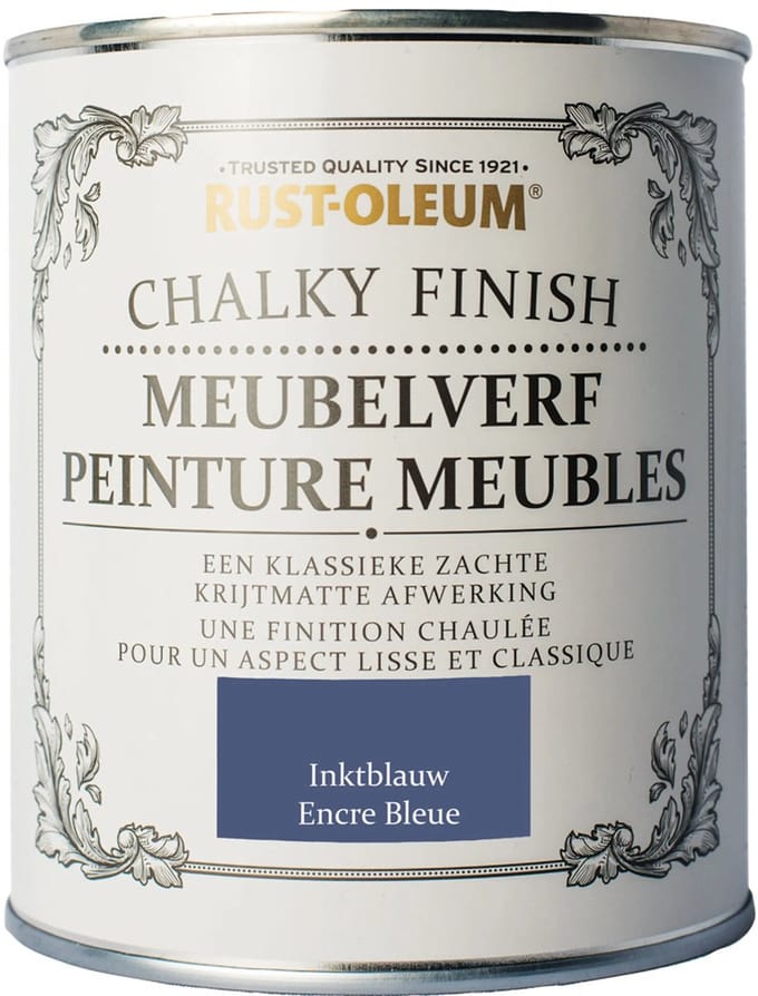 Rust-Oleum Chalky Finish Meubelverf Inktblauw 750ml