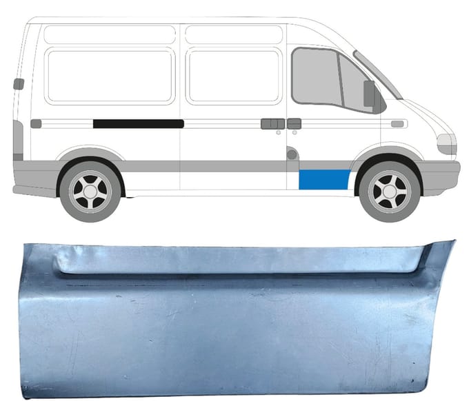 Reparatiepaneel voor deur voor Renault Master 1998-2010 / Rechts