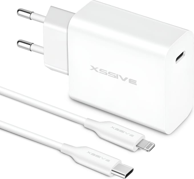 Snel Lader Geschikt voor Apple Lightning, iPhone Snellader - 1 Meter