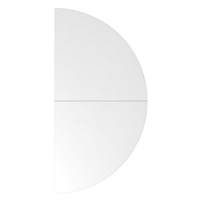 LA160 W - Connectie en montageplaten I Aanschuiftafel 160x80 Wit