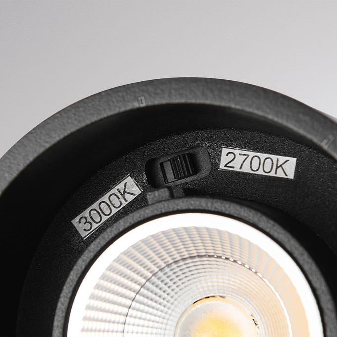 Molto Luce LED hanglamp MAG MINI, zwart, Ø 9 cm, CCT, dimbaar, metaal